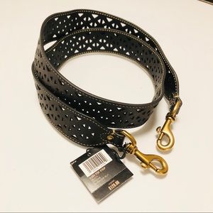 FRYE Black dye cut crossbody Leather Handbag Strap
